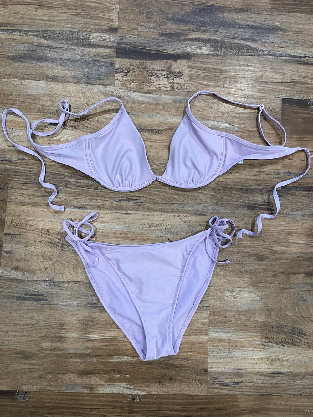 Wild Fable Lilac Tie-Side Bikini Set